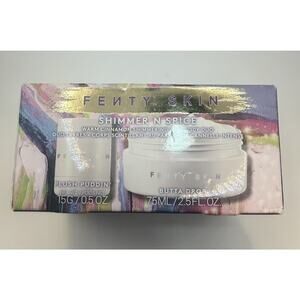 Fenty Skin Shimmer N Spice Lip Body Cream Duo Plush Puddin' Butta Drop Cinnamon